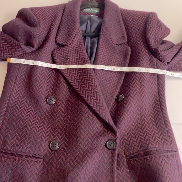 Vintage -Harve Bernard by Bernard Holtzman -Herringbone Tweed Blazer.Size Large - Picture 3 of 13